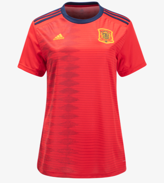 Women Spain 2019 FIFA Home Soccer Jersey Shirt
